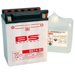 Batterie Honda Cb 450 S Haute-Performance Avec Pack Acide - Bb14-B2