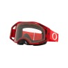 Masque oakley airbrake® mx - moto red écran transparent